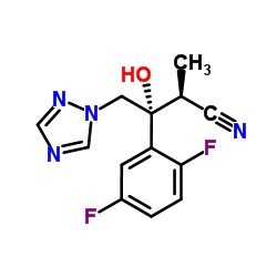 (2S,3R)-3-(2,5-difluorophenyl)-3-hydroxy-2-methyl-4-(1H-1,2,4-triazol-1-yl)butanenitrile Structure