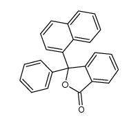 3-[1]naphthyl-3-phenyl-phthalide结构式