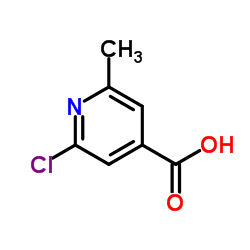 2-氯-6-甲基异烟酸结构式