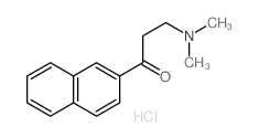 3-(二甲基氨基)-1-(2-萘)-1-丙酮盐酸盐结构式