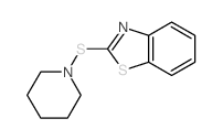 Benzothiazole,2-(1-piperidinylthio)-结构式