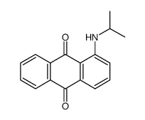 1-(异丙基氨基)蒽醌结构式
