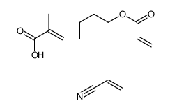 甲基丙烯酸与丙烯酸丁酯和丙烯腈的聚合物结构式