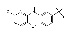 5-Bromo-2-chloro-N-[3-(trifluoromethyl)phenyl]-4-pyrimidinamine Structure