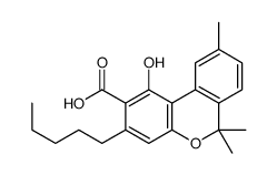 1-hydroxy-6,6,9-trimethyl-3-pentylbenzo[c]chromene-2-carboxylic acid Structure