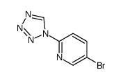 PYRIDINE, 5-BROMO-2-(1H-TETRAZOL-1-YL)- Structure