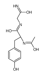 (2S)-2-acetamido-N-(2-amino-2-oxoethyl)-3-(4-hydroxyphenyl)propanamide Structure