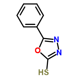 5-苯基-1,3,4-恶二唑-2-硫醇结构式