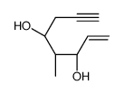 (3R,4S,5S)-4-methyloct-1-en-7-yne-3,5-diol Structure