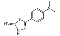 5-[4-(dimethylamino)phenyl]-1,3,4-thiadiazol-2-amine结构式