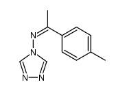 N-(1-(p-tolyl)ethylidene)-4H-1,2,4-triazol-4-amine结构式