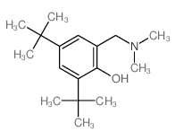 2-(dimethylaminomethyl)-4,6-ditert-butyl-phenol结构式