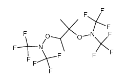 2,3-bis(bis(trifluoromethyl)-amino-oxy)-2-methyl-butane结构式