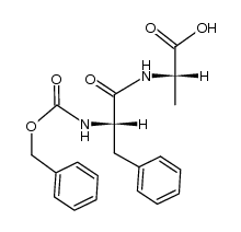 N-benzyloxycarbonyl-L-phenylalanyl-L-alanine结构式