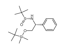 (RS,1R)-2-methylpropane-2-sulfinic acid [1-((tert-butyldimethylsilanyloxy)methyl)-1-phenylethyl]amide结构式