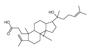 20-Hydroxy-3,4-seco-5α-dammara-4(28),24-dien-3-oic acid structure