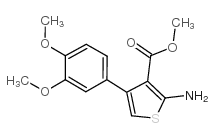 2-氨基-4-(3,4-二甲氧基苯基)噻吩-3-羧酸甲酯结构式