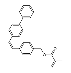 (Z)-4-(2-([1,1'-biphenyl]-4-yl)vinyl)benzyl methacrylate Structure