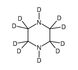 哌嗪-D10结构式