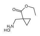 1-(氨基甲基)环丙烷羧酸乙酯盐酸盐结构式