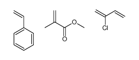 2-chlorobuta-1,3-diene,methyl 2-methylprop-2-enoate,styrene Structure