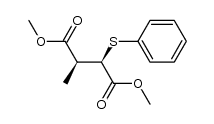 dimethyl (2R,3R)-2-methyl-3-phenylsultanylsuccinate结构式