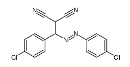 2-[(4-chlorophenyl)-[(4-chlorophenyl)diazenyl]methyl]propanedinitrile Structure