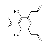 3',5'-diallyl-2',6'-dihydroxyacetophenone Structure