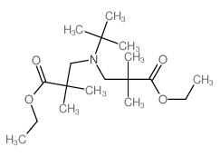 ethyl 3-[(2-ethoxycarbonyl-2-methyl-propyl)-tert-butyl-amino]-2,2-dimethyl-propanoate structure