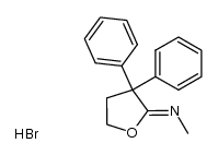 N-(tetrahydro-3,3-diphenyl-2-furylidene)methylamine hydrobromide结构式