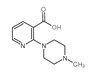 2-(4-甲基-1-哌嗪基)-3-吡啶羧酸结构式