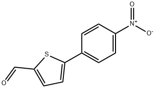 5-(4-硝基苯基)噻吩-2-甲醛结构式
