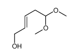 5,5-dimethoxypent-2-en-1-ol结构式