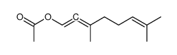 3,7-dimethyl-octa-1,2,6-trien-1-yl acetate Structure
