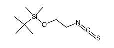 tert-butyl(2-isothiocyanatoethoxy)dimethylsilane Structure