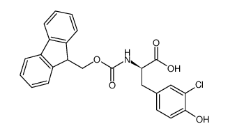Fmoc-3-氯-D-酪氨酸结构式