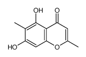 5,7-Dihydroxy-2,6-dimethyl-4H-1-benzopyran-4-one结构式