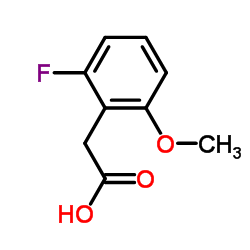 2-氟-6-甲氧基苯乙酸结构式