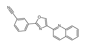 3-(4-quinolin-2-yl-1,3-oxazol-2-yl)benzonitrile结构式