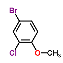 2-氯-4-溴苯甲醚结构式