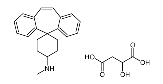 2-hydroxybutanedioic acid,N-methylspiro[cyclohexane-4,11'-dibenzo[1,2-a:1',2'-e][7]annulene]-1-amine Structure