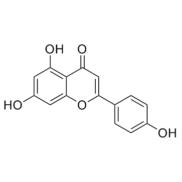 芹菜素; 芹黄素; 5,7,4'-三羟基黄酮结构式