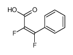 2,3-difluoro-3-phenylprop-2-enoic acid Structure