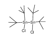 1,2-dichloro-1,1,2,2-tetra-tert-butyldistannane Structure