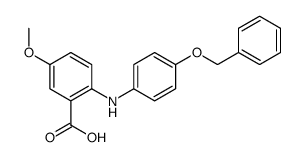 5-methoxy-2-(4-phenylmethoxyanilino)benzoic acid Structure