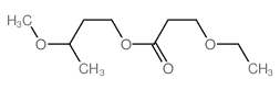 3-methoxybutyl 3-ethoxypropanoate Structure