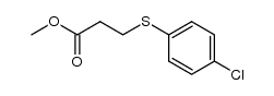 3-(4-chlorophenylsulfanyl)propionic acid methyl ester Structure