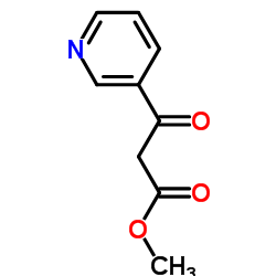 Methyl (3-pyridinecarbonyl)acetate Structure
