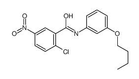 N-(3-Butoxyphenyl)-2-chloro-5-nitrobenzamide Structure