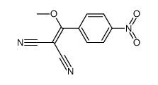 METHOXY(4-NITROPHENYL)METHYLENE]PROPANEDINITRILE结构式